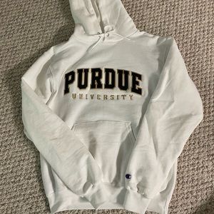Purdue Hooded sweatshirt White champion embroidery